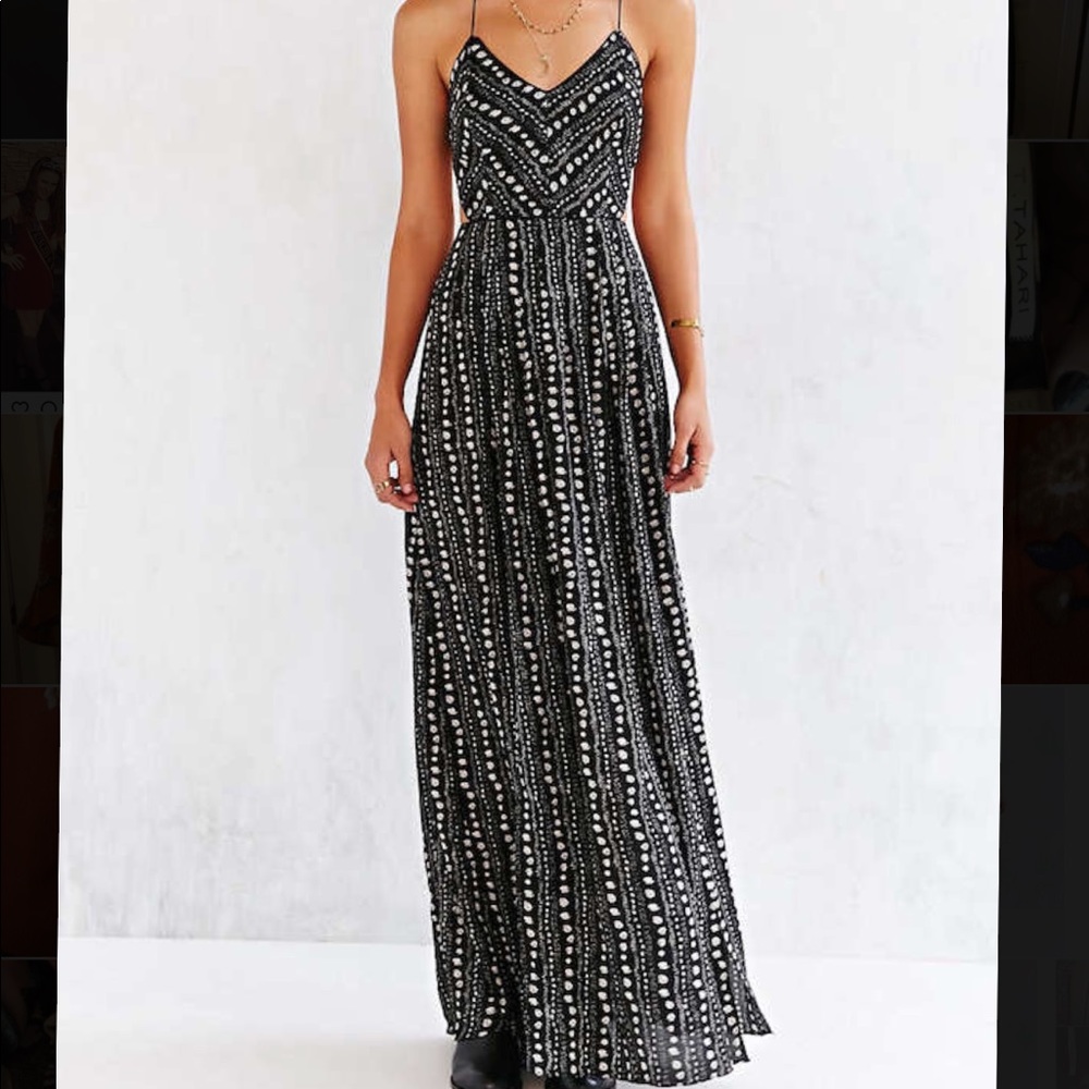 Urban Outfitters Ecote black and white maxi dress
